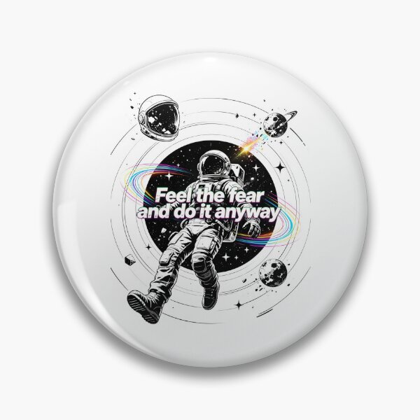 Item preview, Astronaut Fear Collage – Space Courage Tee designed and sold by Artify24.