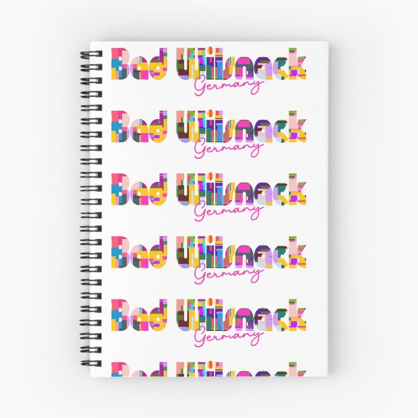Item preview, Bad Wilsnack, Germany, Vibrant Abstract City Typography Art designed and sold by Wanderful-roads.