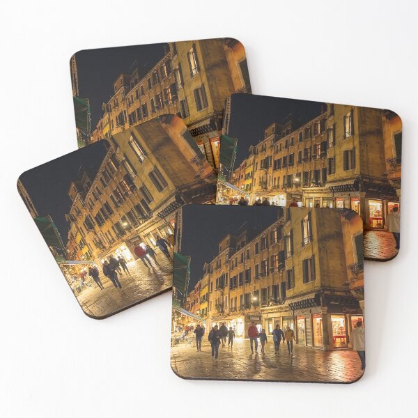 Item preview, Romantic Venice Street at Night designed and sold by ArtworkNorth.