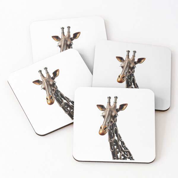 Item preview, Giraffe Made Of Twisted Metal Pipes Industrial Ste designed and sold by QuirkThreadsCo.