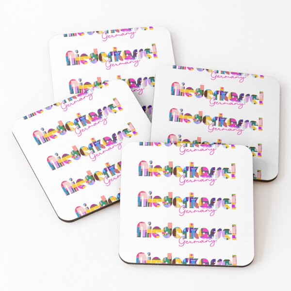 Item preview, Niederkassel, Germany, Vibrant Abstract City Typography Art designed and sold by Wanderful-roads.