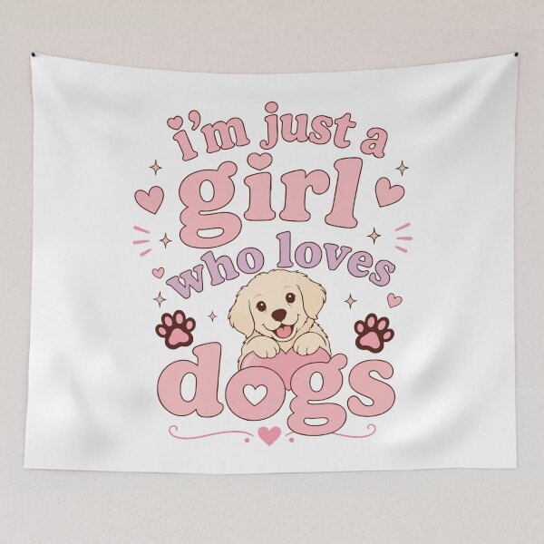 Item preview, I'm Just a Girl Who Loves Dogs designed and sold by BrownHorse90s.