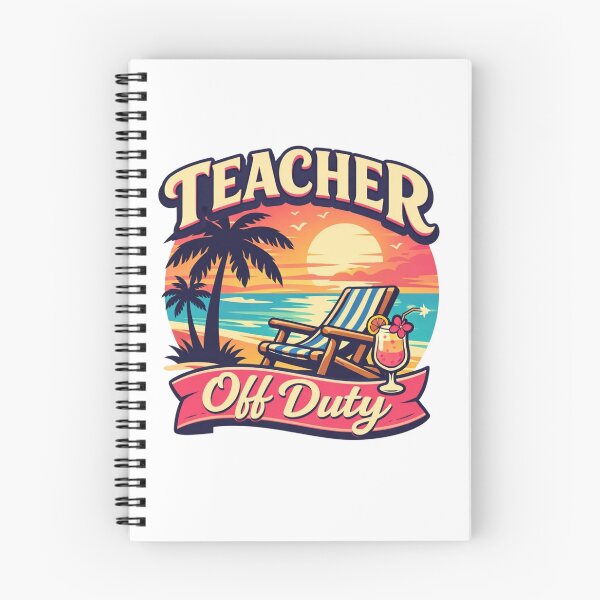 Item preview, Teacher Off Duty – Tropical Sunset Vacation Mode designed and sold by Timeless Junction.