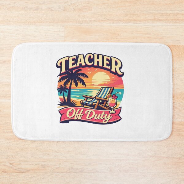 Item preview, Teacher Off Duty – Tropical Sunset Vacation Mode designed and sold by Timeless Junction.