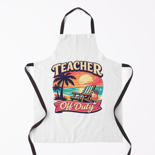 Item preview, Teacher Off Duty – Tropical Sunset Vacation Mode designed and sold by Timeless Junction.
