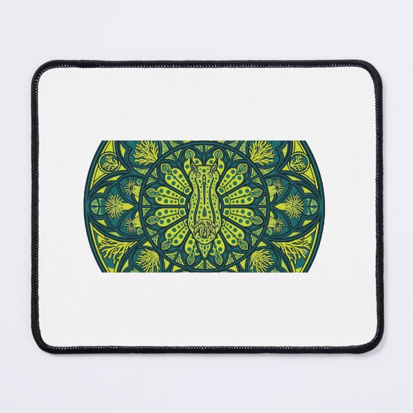 Item preview, Chromodoris Jucunda Nudibranch Stained Glass Rose Window Emblem designed and sold by ArcApparel2020.