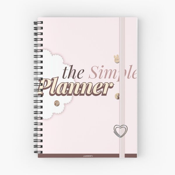 Item preview, The Simple Planner Aesthetic Minimalist Notebook designed and sold by SofiFofs.