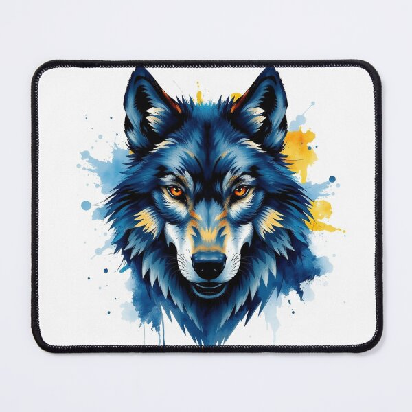 Item preview, Wolf Watercolor Splash - Modern Graphic Art T-Shir designed and sold by QuirkThreadsCo.