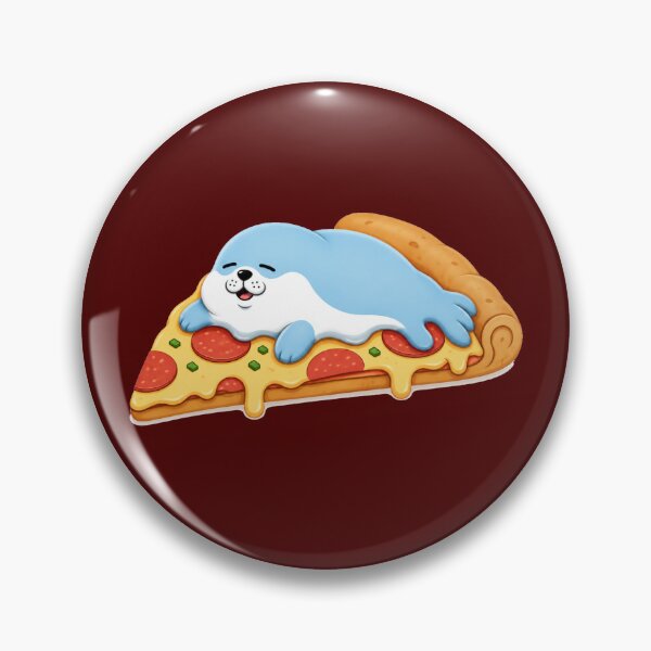 Item preview, Neil the Seal Sleeping on Pizza designed and sold by ByMorad.