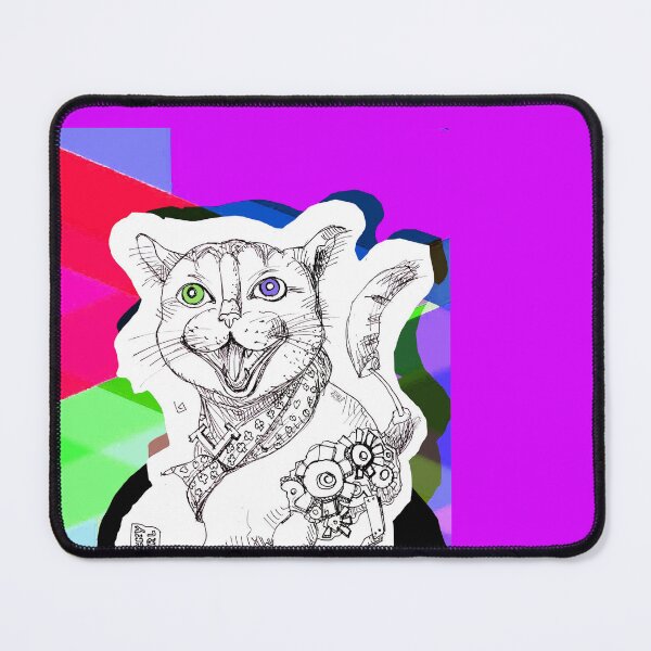 Item preview, Automatic Kitty Cat (Original Ink Drawing by ACCI) designed and sold by VanyssaGraphics.