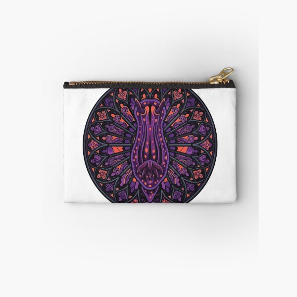 Item preview, Chromodoris Quadricolor Nudibranch Stained Glass Rose Window Patch designed and sold by ArcApparel2020.