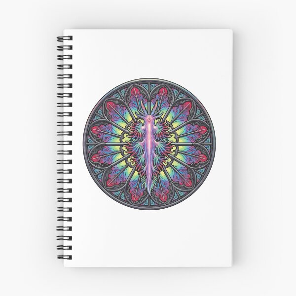 Item preview, Multicolor Stained Glass Nudibranch Rose Window Emblem designed and sold by ArcApparel2020.