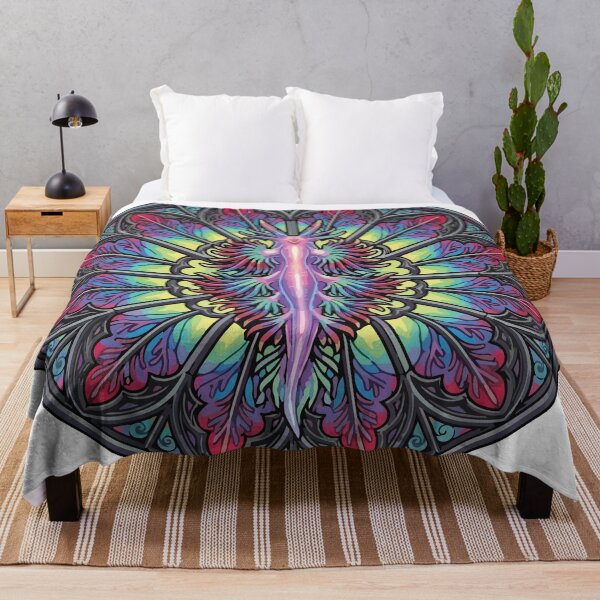 Item preview, Multicolor Stained Glass Nudibranch Rose Window Emblem designed and sold by ArcApparel2020.