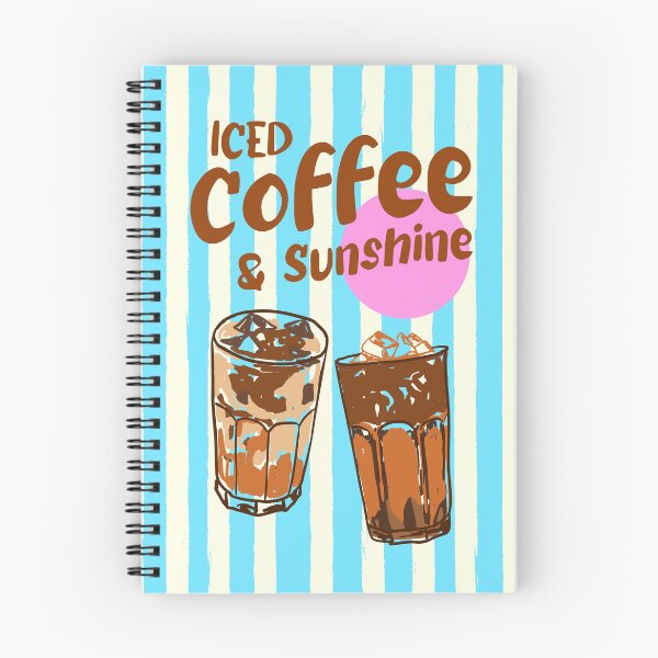 Item preview, Iced Coffee and Sunshine Summer Stripes Preppy designed and sold by MaiZephyr.