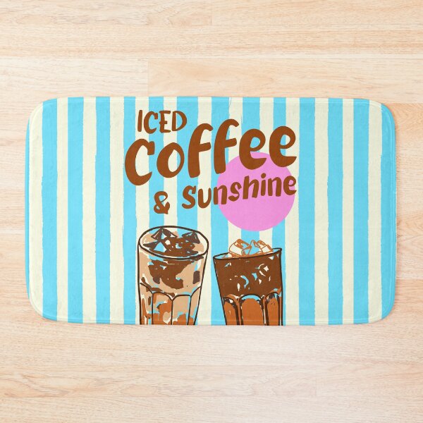 Item preview, Iced Coffee and Sunshine Summer Stripes Preppy designed and sold by MaiZephyr.
