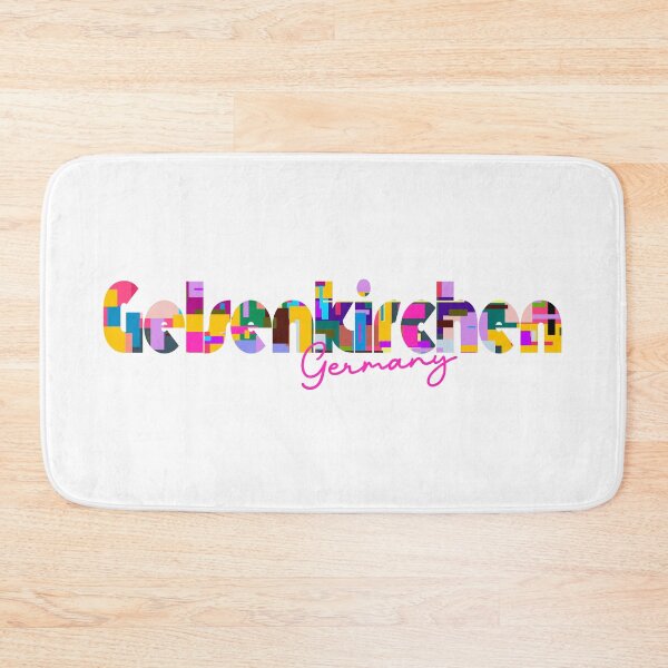 Item preview, Gelsenkirchen, Germany, Vibrant Abstract City Typography Art designed and sold by Wanderful-roads.