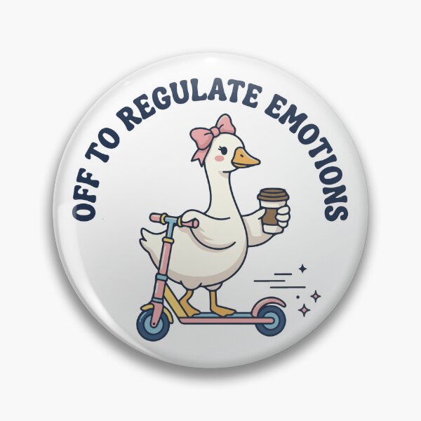 Item preview, Off To Regulate Emotions Cute Goose designed and sold by raedattia.