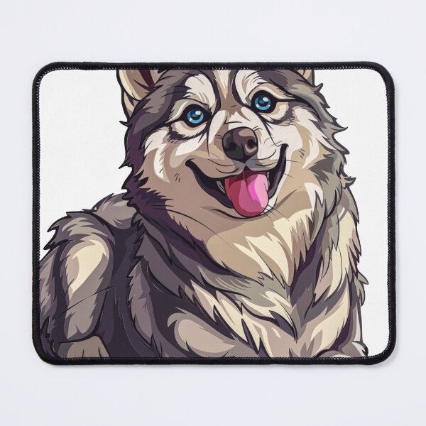 Item preview, Cute Smiling Husky Dog Cartoon Illustration designed and sold by Antony004.