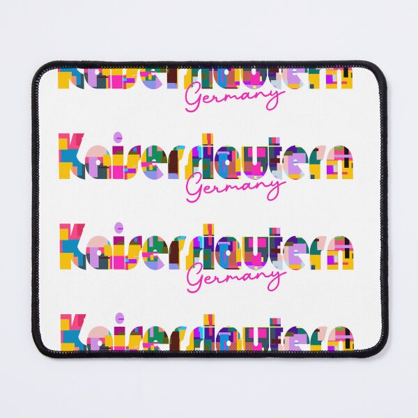Item preview, Kaiserslautern, Germany, Vibrant Abstract City Typography Art designed and sold by Wanderful-roads.