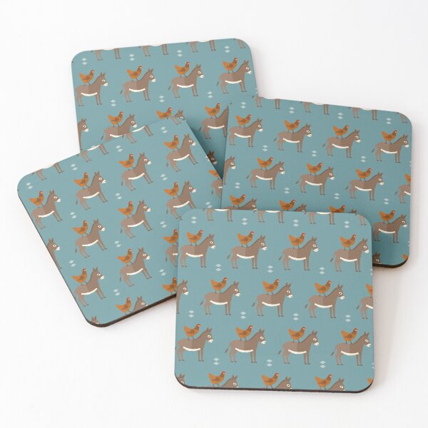 Item preview, Farm animals on blue designed and sold by reneesillus.
