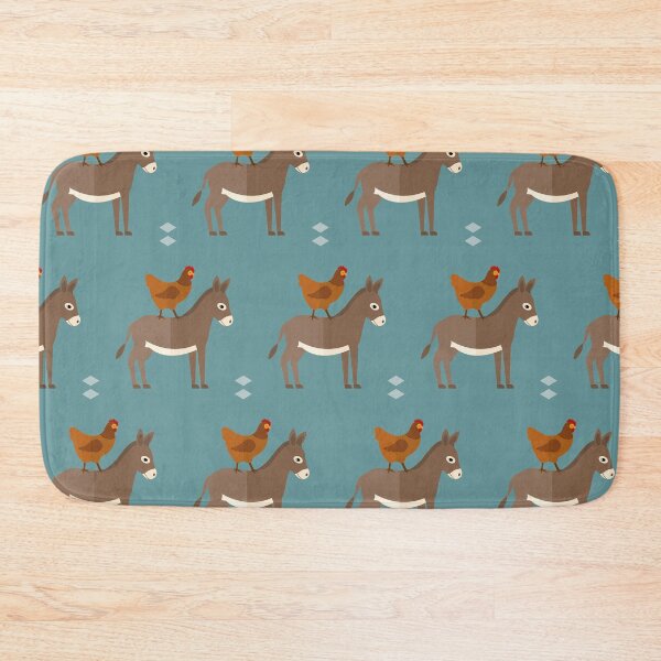 Item preview, Farm animals on blue designed and sold by reneesillus.
