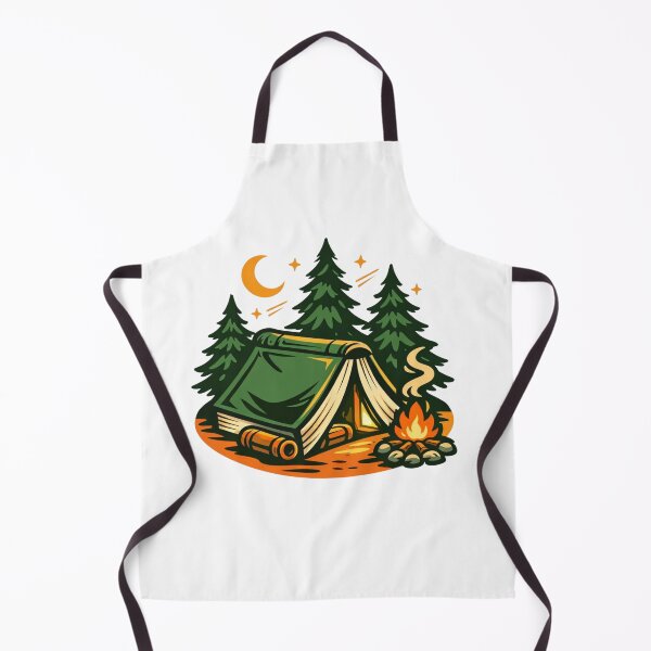 Item preview, Book Tent Under Pine Trees – Cozy Literary Camping Badge designed and sold by Timeless Junction.