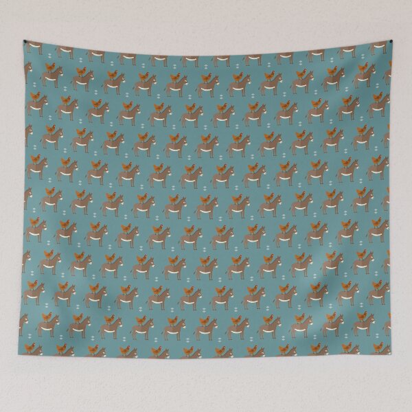 Item preview, Farm animals on blue designed and sold by reneesillus.