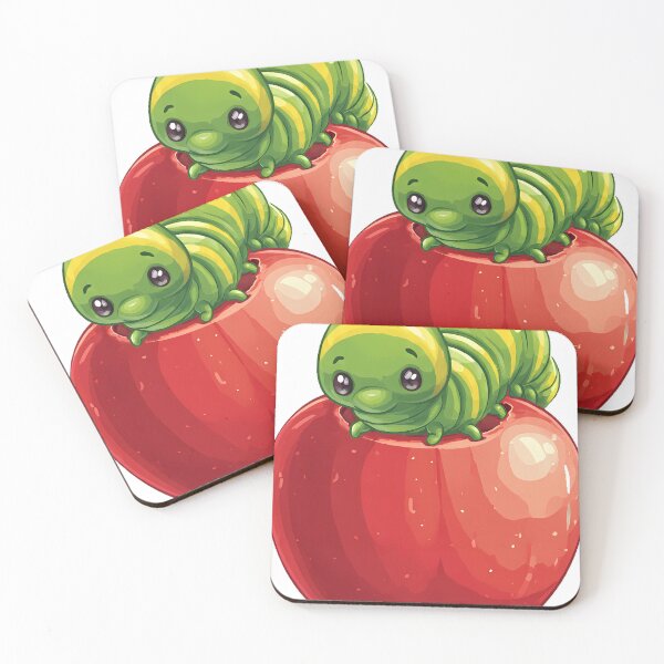 Item preview, Caterpillar on a Red Apple designed and sold by pumsquare.