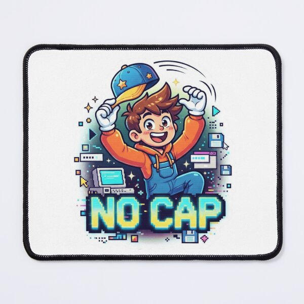 Item preview, No Cap Pixel Style Sticker designed and sold by Imaginarium of Chaos falcon88 .