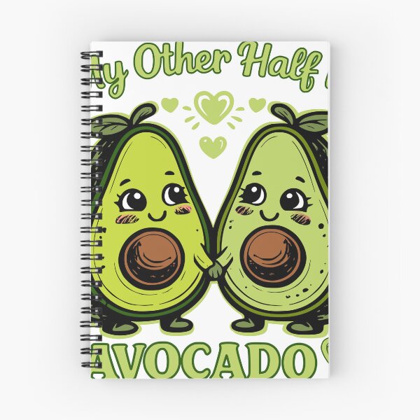 Item preview, My Other Half is Avocado | Kawaii love designed and sold by Pommes im Bett.