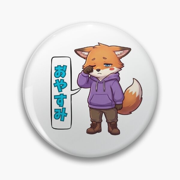 Item preview, Kawaii Sleepy Fox Goodnight designed and sold by tigre555.