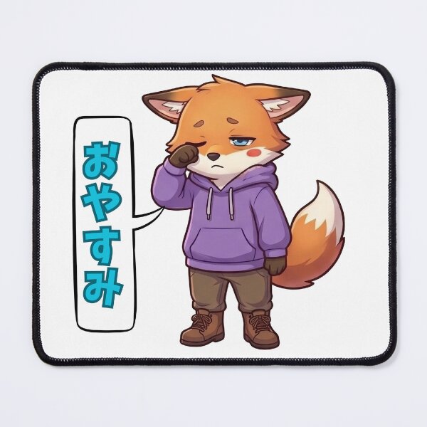 Item preview, Kawaii Sleepy Fox Goodnight designed and sold by tigre555.