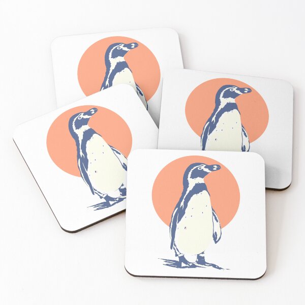 Item preview, Minimalist Penguin Sunset Vintage Illustration designed and sold by phsycartwork.