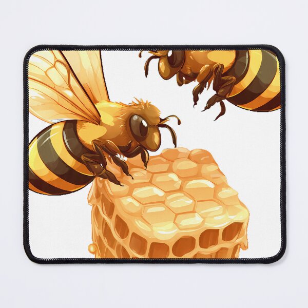 Item preview, Two Bees with Honeycomb designed and sold by pumsquare.