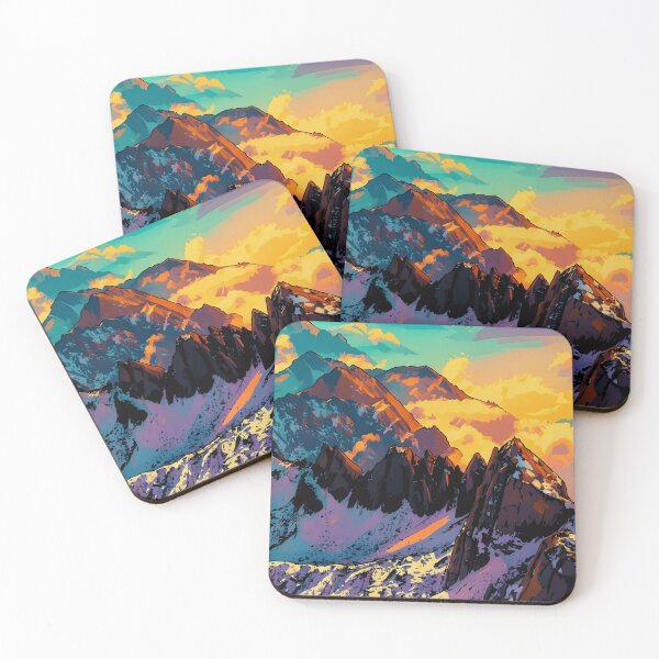 Item preview, Colorful Mountains designed and sold by tomorrowsart.