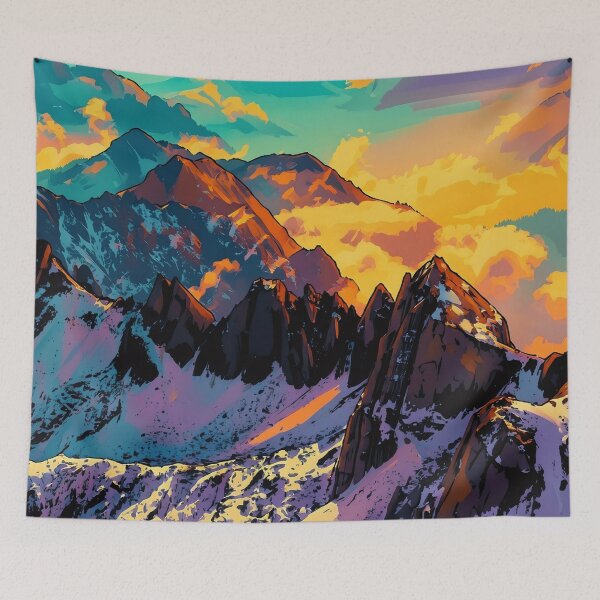 Item preview, Colorful Mountains designed and sold by tomorrowsart.
