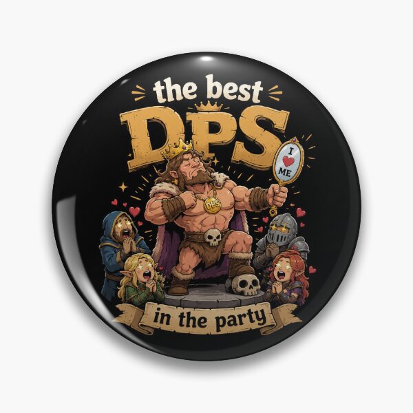 Item preview, The Best DPS In The Party Funny RPG Barbarian designed and sold by BadhbhArt.