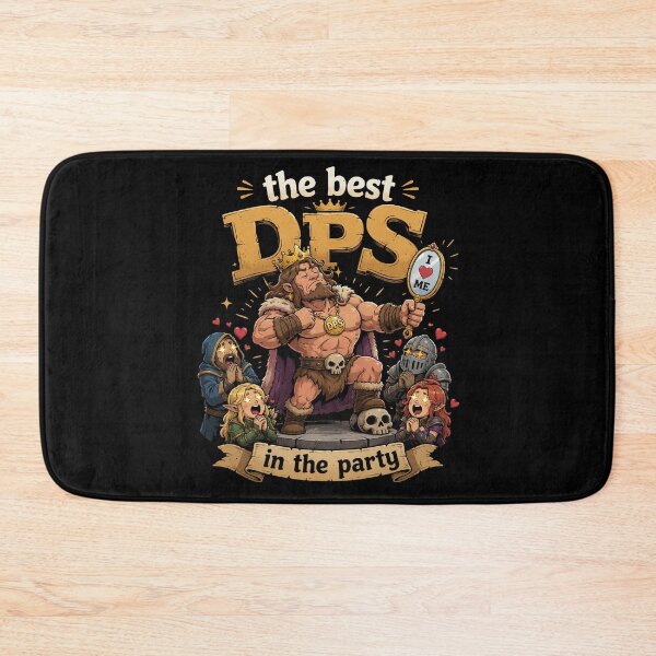 Item preview, The Best DPS In The Party Funny RPG Barbarian designed and sold by BadhbhArt.