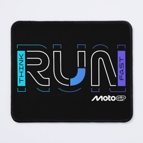 Item preview, Think Run Fast MotoGP Racing Geometric Typography designed and sold by Stotee.
