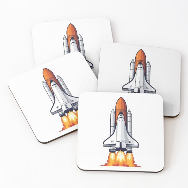 Item preview, Space Shuttle Launch – Powerful Rocket Sticker designed and sold by Artisan Finds Online.