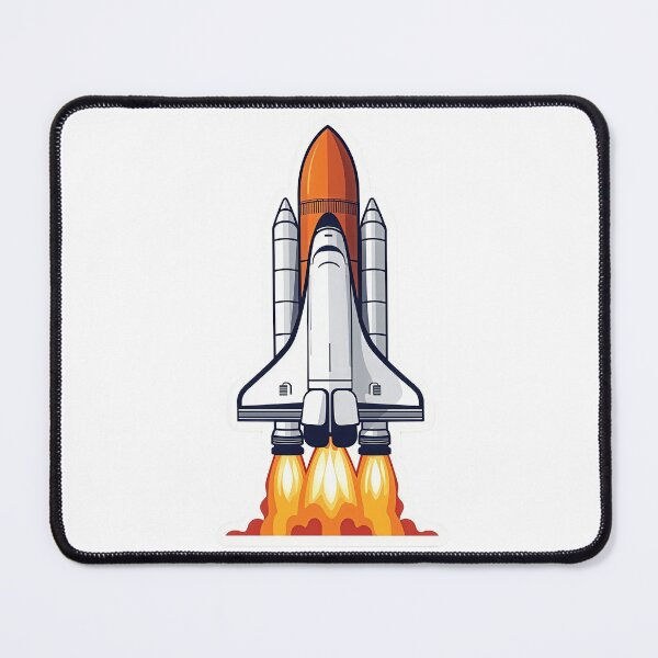 Item preview, Space Shuttle Launch – Powerful Rocket Sticker designed and sold by Artisan Finds Online.