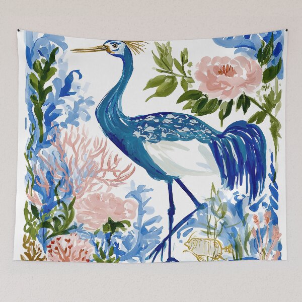 Item preview, Coral Crowned Crane’s Secret Garden designed and sold by Venon28.
