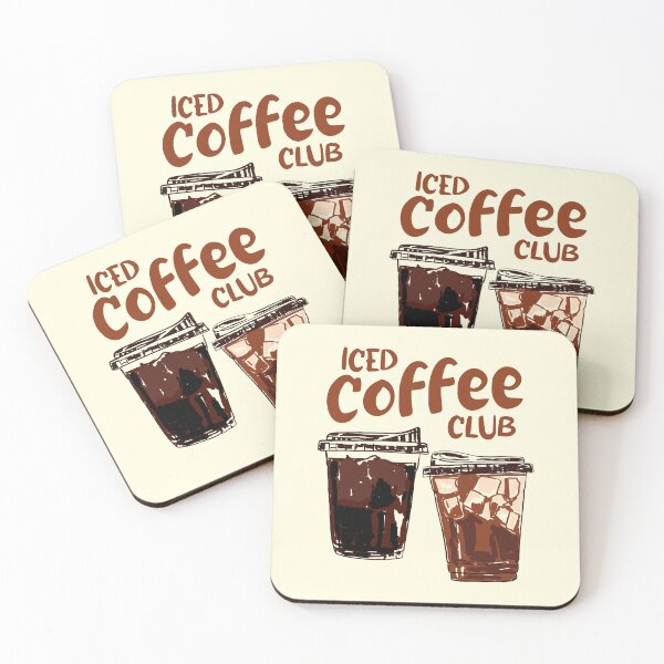 Item preview, Iced Coffee Club Retro Summer Illustration designed and sold by MaiZephyr.
