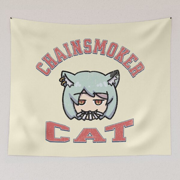 Item preview, Chainsmoker cat yaniko designed and sold by Morcawork.