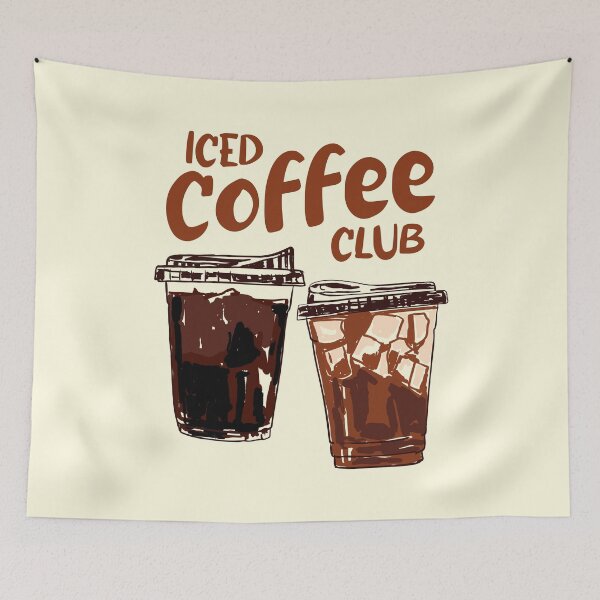 Item preview, Iced Coffee Club Retro Summer Illustration designed and sold by MaiZephyr.