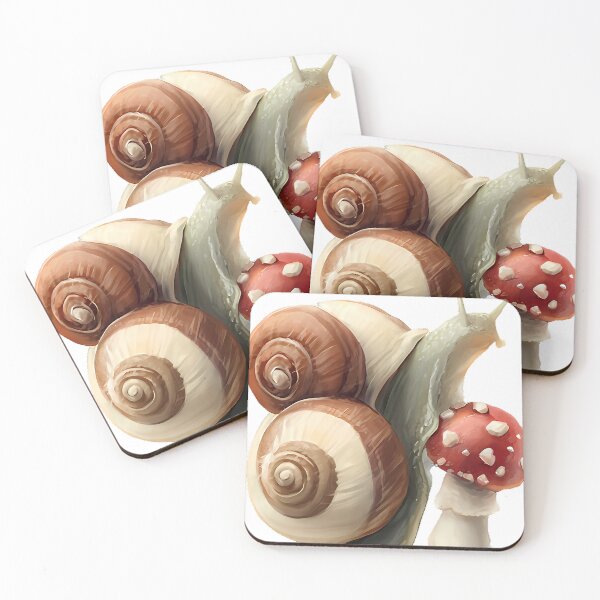 Item preview, Snail and Red Mushroom designed and sold by pumsquare.