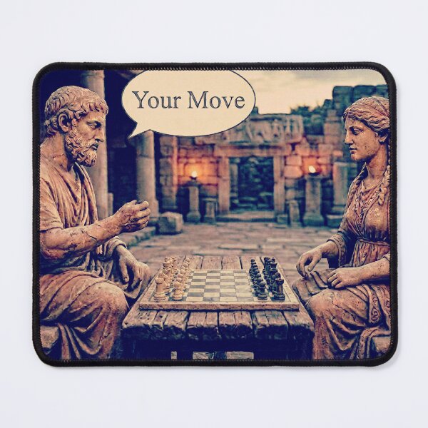 Item preview, Statues Playing Chess -'Your Move' by Mrcorbett designed and sold by Mrcorbett.