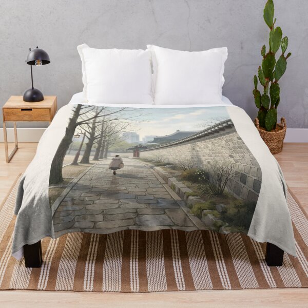 Item preview, Seoul Serenity: Peaceful Walk by Gyeongbokgung Stone Wall designed and sold by SOOstudio73.