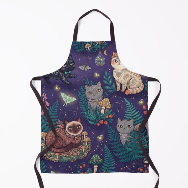 Item preview, Cute Magical Cats in an Enchanted Mushroom Forest designed and sold by Iampoji.