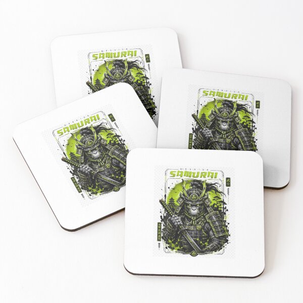 Item preview, Neon Gorilla Samurai Warrior Cyberpunk Art designed and sold by Rogue Heart Collective™.